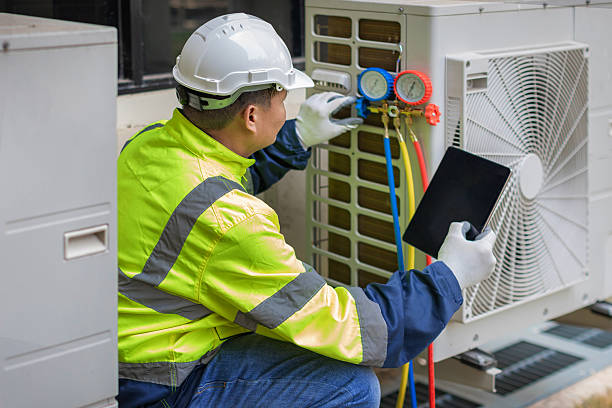 Professional Hvac technician working in Candler, NC